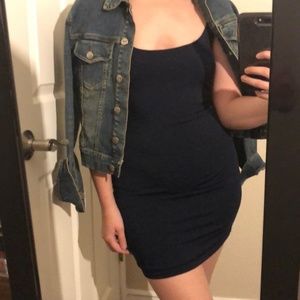 *4TH OF JULY* NWOT Navy Blue Bodycon Strappy Dress